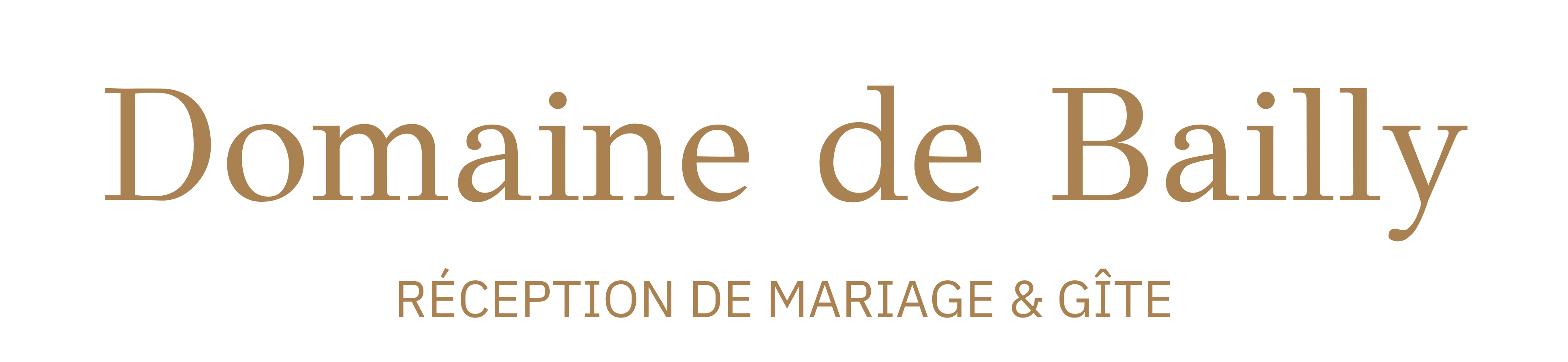 Logotype Domaine de Bailly - lieu de réception de mariages et gîte près de Sancerre